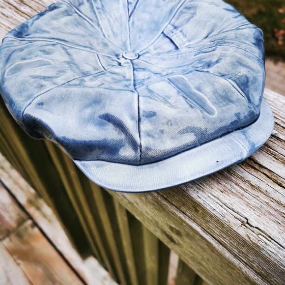 Vintage Denim Newsboy Cap Hat Ceramic Ashtray Trinket Dish Wall Hanging - Picture 17 of 17